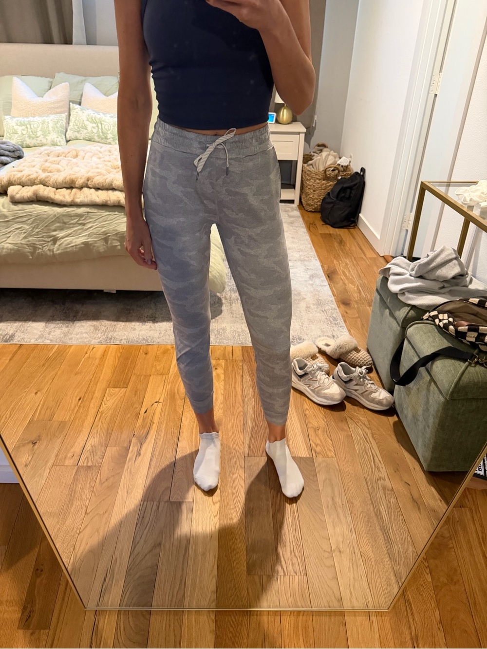 Vuori Gray Camouflage Knit Joggers